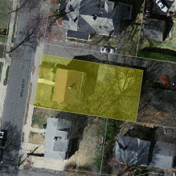 54 Walker St, Newton MA 02460-1520 aerial view