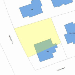 282 Langley Rd, Newton MA 02459-2326 plot plan