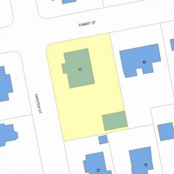 40 Chester St, Newton MA 02461-1434 plot plan