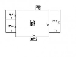 47 Cherry St, Newton MA 02465-1235 floor plan