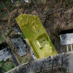 45 Thurston Rd, Newton MA 02464-1242 aerial view