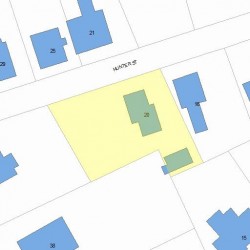 20 Hunter St, Newton MA  02465-2438 plot plan