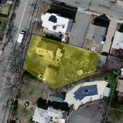 248 Cherry St, Newton MA  02465-1605 aerial view
