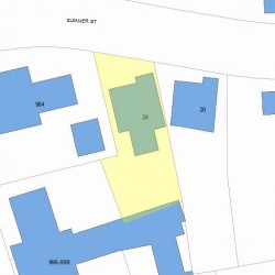 24 Summer St, Newton MA 02464-1119 plot plan