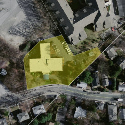 188 Florence St, Newton MA  02459 aerial view