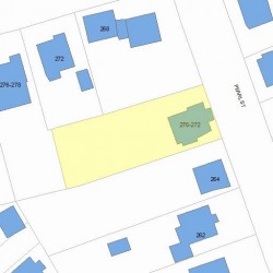 270 Pearl St, Newton MA 02458-1345 plot plan