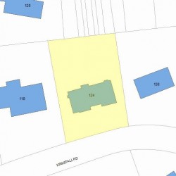124 Kirkstall Rd, Newton MA 02460-2243 plot plan
