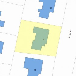 71 Fuller Ter, Newton MA 02465-1205 plot plan