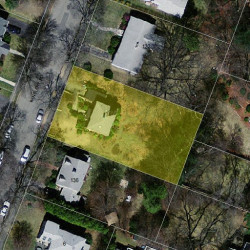 130 Winslow Rd, Newton MA 02468-1741 aerial view