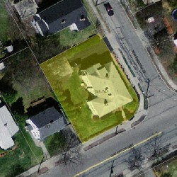 743 Watertown St, Newton MA 02460-1346 aerial view