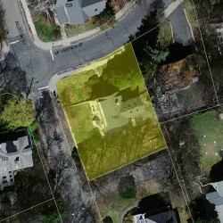 140 Mount Vernon St, Newton MA  02465-2557 aerial view