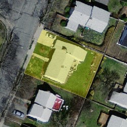 65 Anthony Cir, Newton MA  02460-1109 aerial view