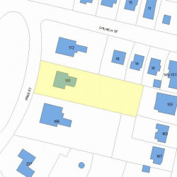 180 Park St, Newton MA  02458-2044 plot plan