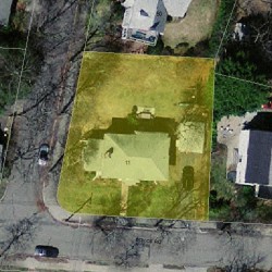 11 Royce Rd, Newton MA 02459-1014 aerial view