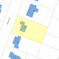 130 Winslow Rd, Newton MA 02468-1741 plot plan