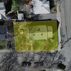 3 Albion Pl, Newton MA  02459-2121 aerial view