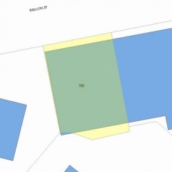 796 Beacon St, Newton MA 02459-1935 plot plan