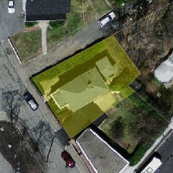 74 Cottage St, Newton MA 02464-1229 aerial view