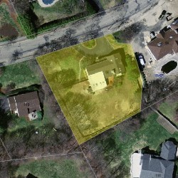 96 Rachel Rd, Newton MA  02459-2913 aerial view