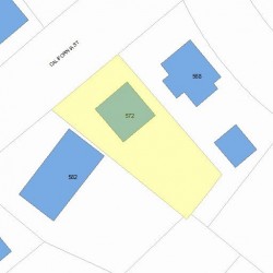 572 California St, Newton MA  02460-1243 plot plan