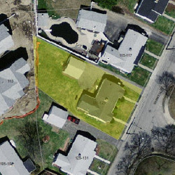 123 Farwell St, Newton MA 02460-1068 aerial view