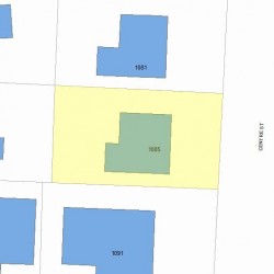 1085 Centre St, Newton MA 02459-1536 plot plan