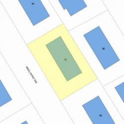 52 Hazelhurst Ave, Newton MA 02465-1341 plot plan