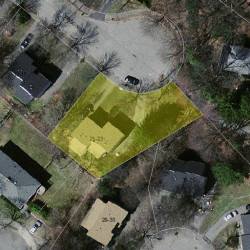 21 Wilson Cir, Newton MA  02461-1111 aerial view