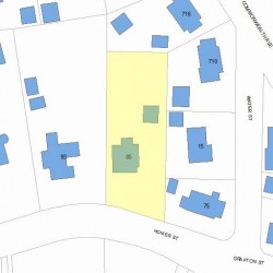 85 Homer St, Newton MA 02459-1512 plot plan