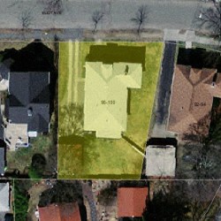 100 Eliot Ave, Newton MA 02465-1728 aerial view