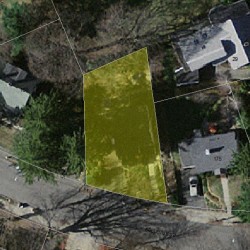 181 Bellevue St, Newton MA 02458-1812 aerial view