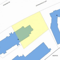 74 Commonwealth Ave, Newton MA 02459 plot plan