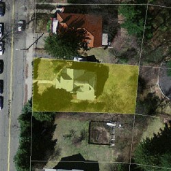 466 Lowell Ave, Newton MA 02460-2151 aerial view