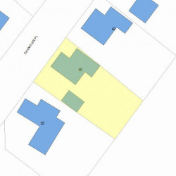 48 Chandler Pl, Newton MA 02464-1402 plot plan