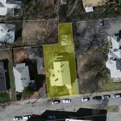 83 Elm Rd, Newton MA 02460-2100 aerial view
