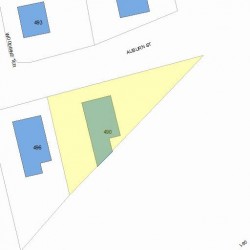 490 Auburn St, Newton MA 02466-1725 plot plan