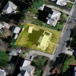 67 Prentice Rd, Newton MA  02459-1325 aerial view