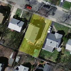 60 Carl St, Newton MA  02461-1906 aerial view
