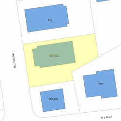 922 Chestnut St, Newton MA 02468-2326 plot plan