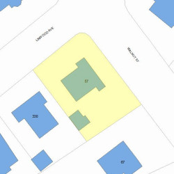 57 Walnut St, Newton MA 02460-1306 plot plan