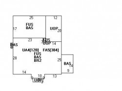 74 Hillside Ave, Newton MA  02465-2544 floor plan