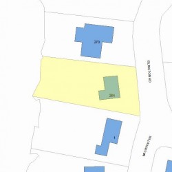 264 Islington Rd, Newton MA 02466-1019 plot plan