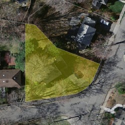 100 Lewis St, Newton MA 02458-1850 aerial view