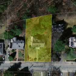 59 Hancock Ave, Newton MA 02459-1746 aerial view