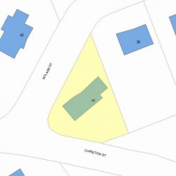 46 Roland St, Newton MA  02461-1920 plot plan