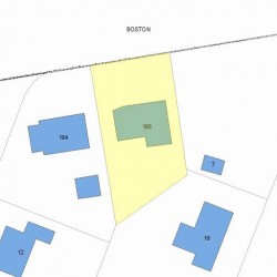 188 Beacon St, Newton MA 02459 plot plan