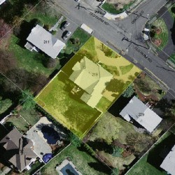 219 Old Farm Rd, Newton MA 02459-3437 aerial view