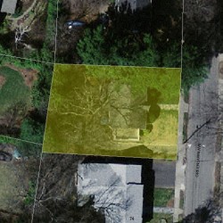 80 Greenlawn Ave, Newton MA  02459-1714 aerial view