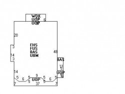 672 Centre St, Newton MA  02458-2328 floor plan