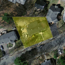 21 Roland St, Newton MA  02461-1919 aerial view